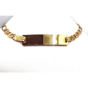 Bracelet - 14K Gold Tri Color Figaro   6"